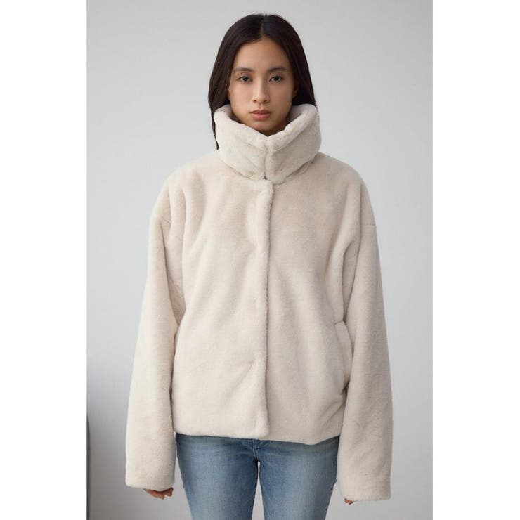 スタンド2WAYファーショートコート | AZUL BY MOUSSY | 詳細画像15 