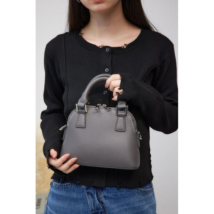 GRY | ダブルジッパーミニバッグ | AZUL BY MOUSSY