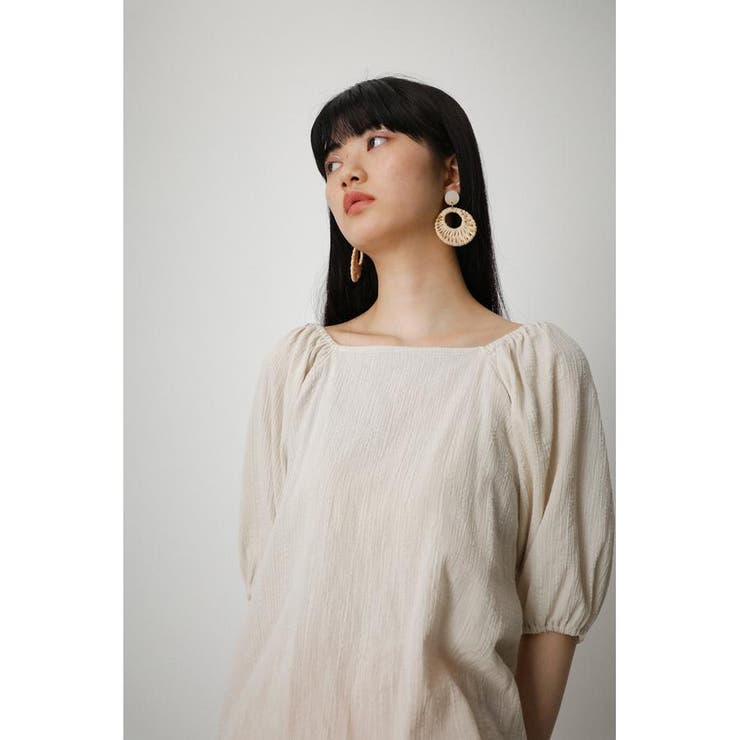 2WAY SHIRRING PUFF BLOUSE | AZUL BY MOUSSY | 詳細画像1 