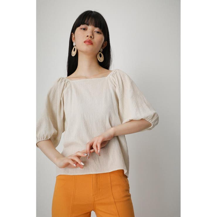 2WAY SHIRRING PUFF BLOUSE | AZUL BY MOUSSY | 詳細画像3 
