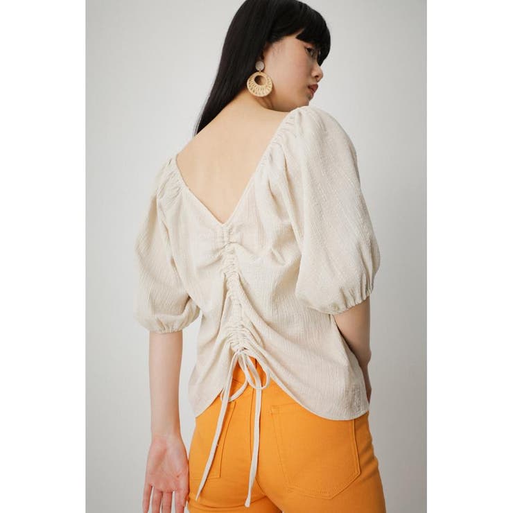 2WAY SHIRRING PUFF BLOUSE | AZUL BY MOUSSY | 詳細画像4 