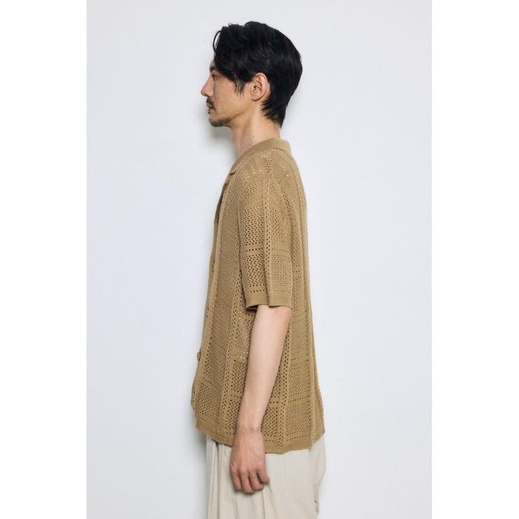 スクエアパターンニットメッシュシャツ | AZUL BY MOUSSY | 詳細画像26 