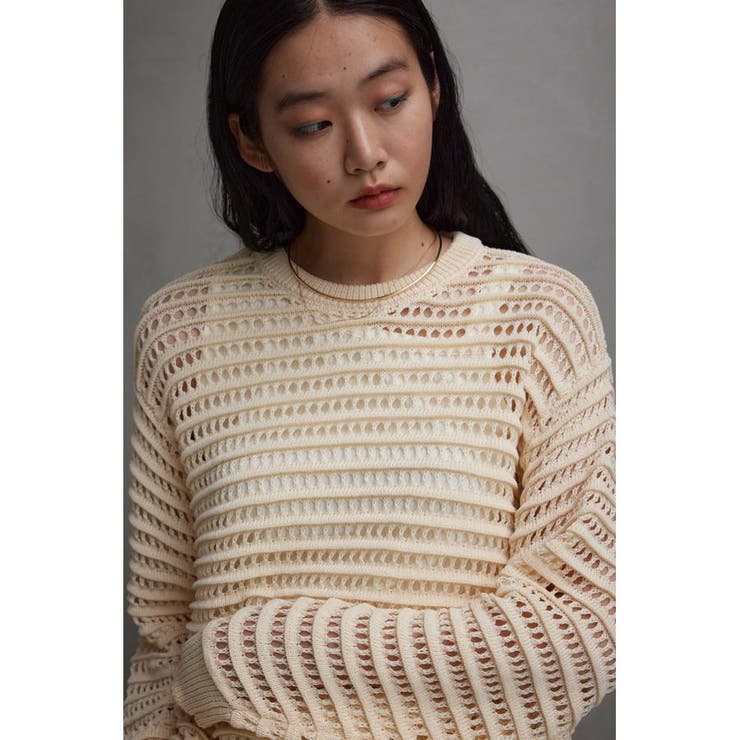 メッシュニットセットトップス | AZUL BY MOUSSY | 詳細画像2 