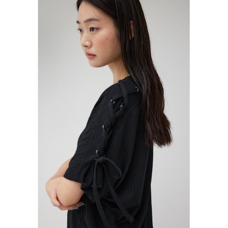 ショルダーレースアップカットトップス | AZUL BY MOUSSY | 詳細画像12 