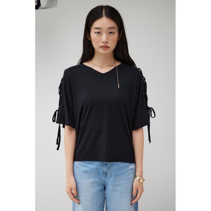 ショルダーレースアップカットトップス | AZUL BY MOUSSY | 詳細画像15 