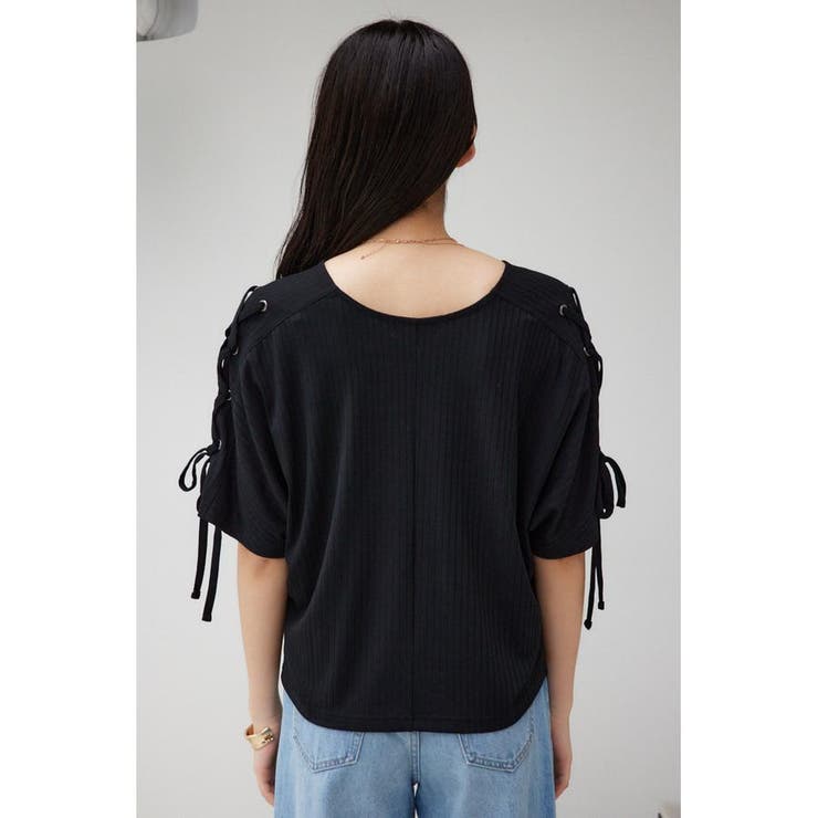 ショルダーレースアップカットトップス | AZUL BY MOUSSY | 詳細画像17 