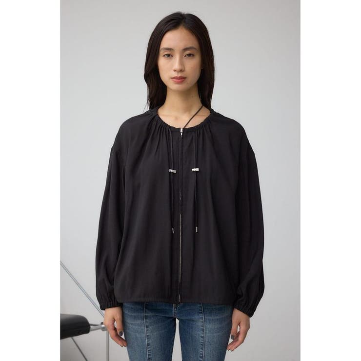 ノーカラーシアーブルゾン | AZUL BY MOUSSY | 詳細画像17 