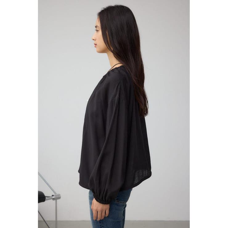 ノーカラーシアーブルゾン | AZUL BY MOUSSY | 詳細画像18 