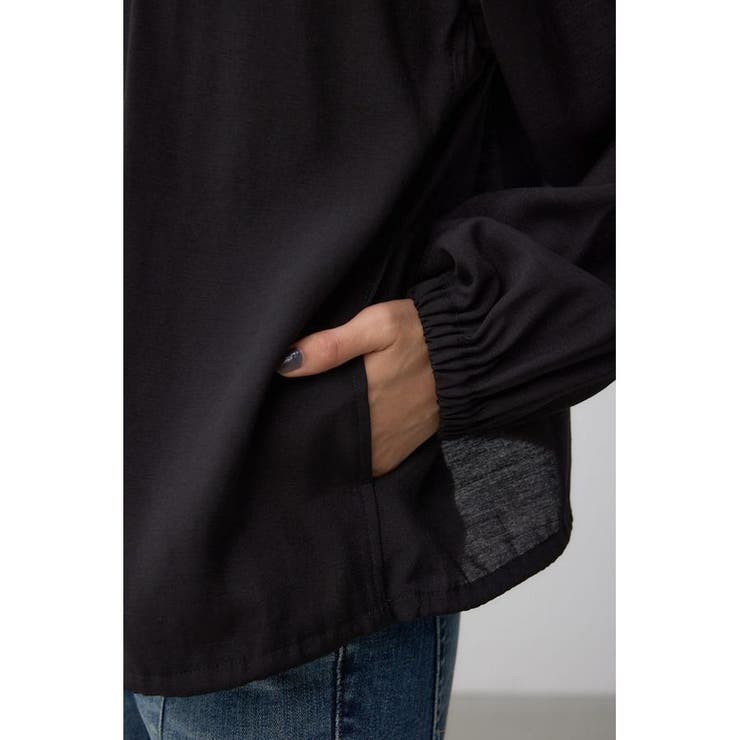 ノーカラーシアーブルゾン | AZUL BY MOUSSY | 詳細画像23 