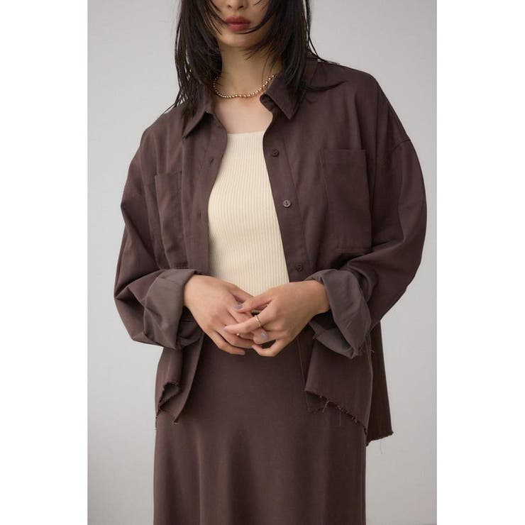 BRN | ラウンドヘムルーズシャツ | AZUL BY MOUSSY