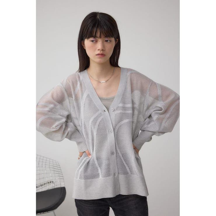 スカシガラニットカーデ | AZUL BY MOUSSY | 詳細画像23 