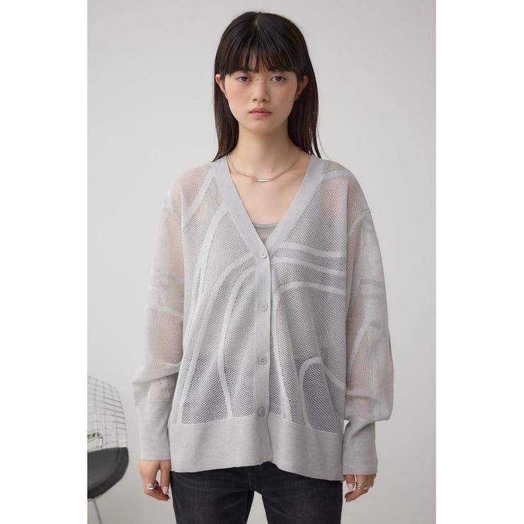 スカシガラニットカーデ | AZUL BY MOUSSY | 詳細画像25 