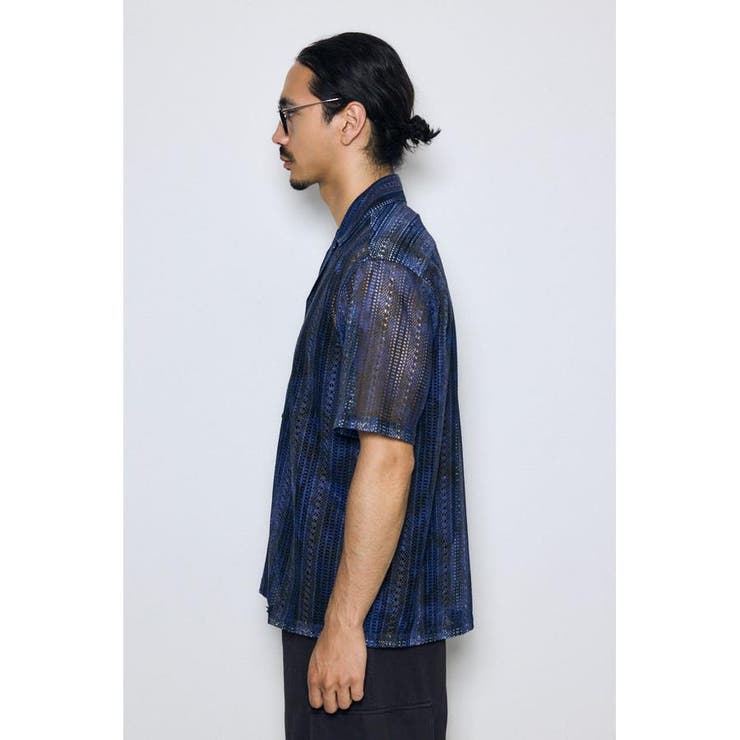 タイダイ柄メッシュシャツ | AZUL BY MOUSSY | 詳細画像30 