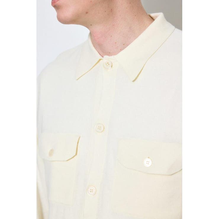 衿付きサファリニットカーディガン | AZUL BY MOUSSY | 詳細画像8 