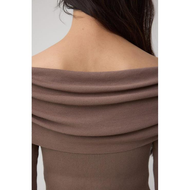 5分袖ギャザーオフショルニットトップス | AZUL BY MOUSSY | 詳細画像19 