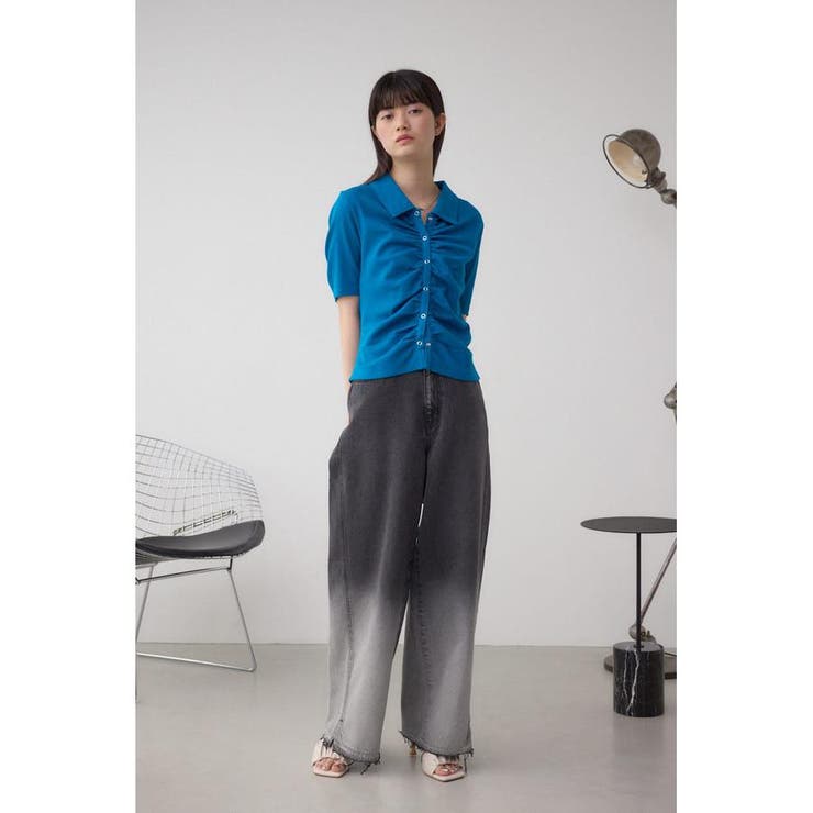 フロントギャザーポロトップス | AZUL BY MOUSSY | 詳細画像14 