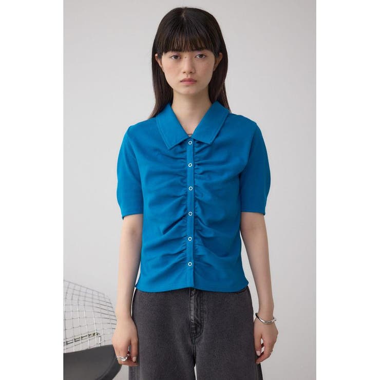 フロントギャザーポロトップス | AZUL BY MOUSSY | 詳細画像15 