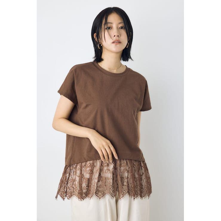 裾レースドッキングトップス | AZUL BY MOUSSY | 詳細画像18 