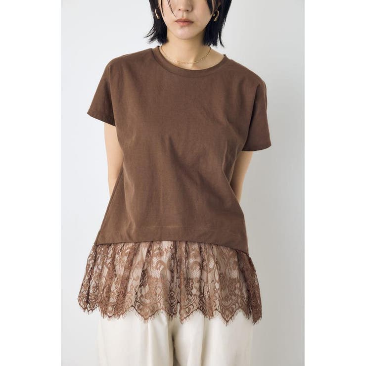 裾レースドッキングトップス | AZUL BY MOUSSY | 詳細画像19 