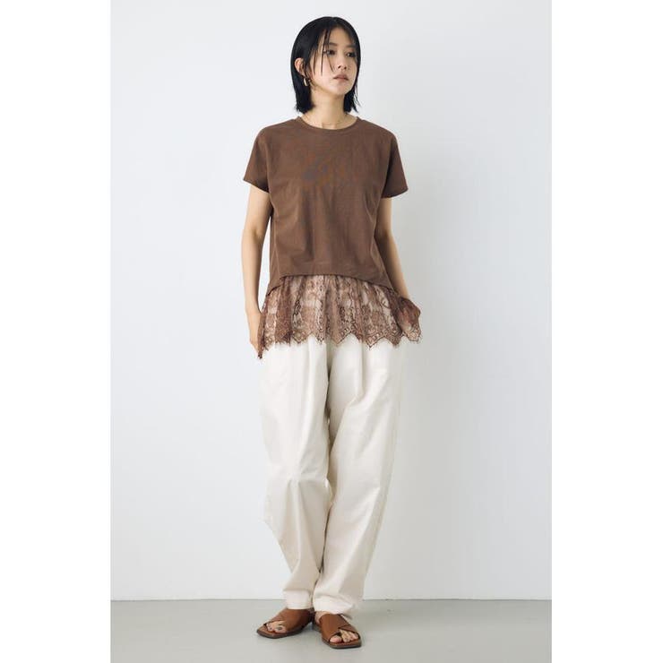 裾レースドッキングトップス | AZUL BY MOUSSY | 詳細画像22 