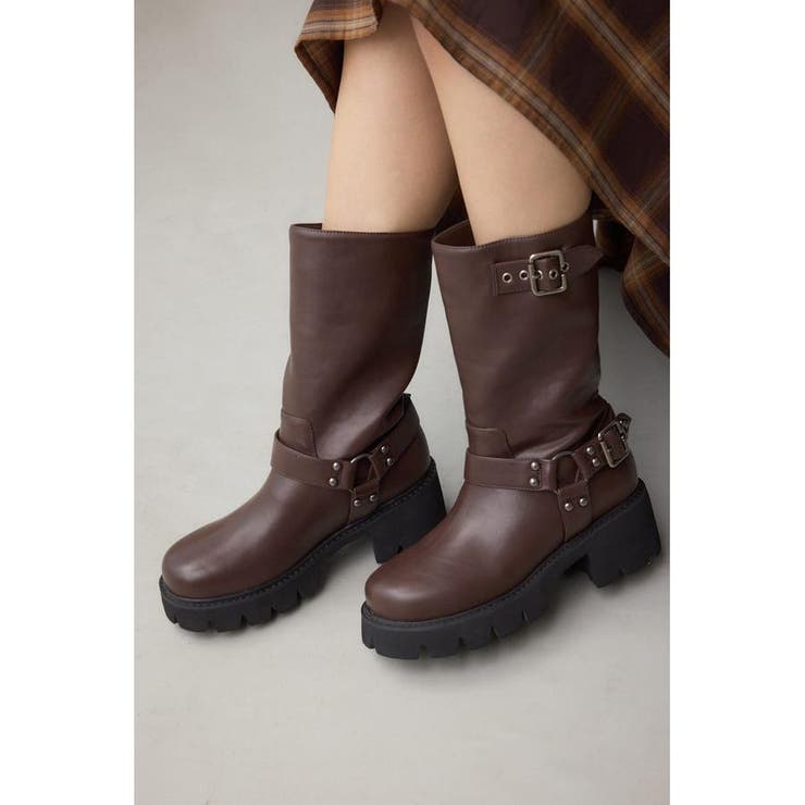 ヴィンテージライクエンジニアブーツ[品番：AZLW0023794]｜AZUL BY