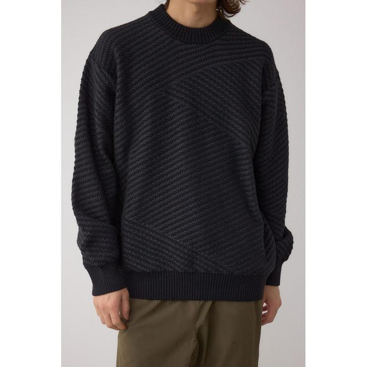 ジグトーンジャガードニット | AZUL BY MOUSSY | 詳細画像1 