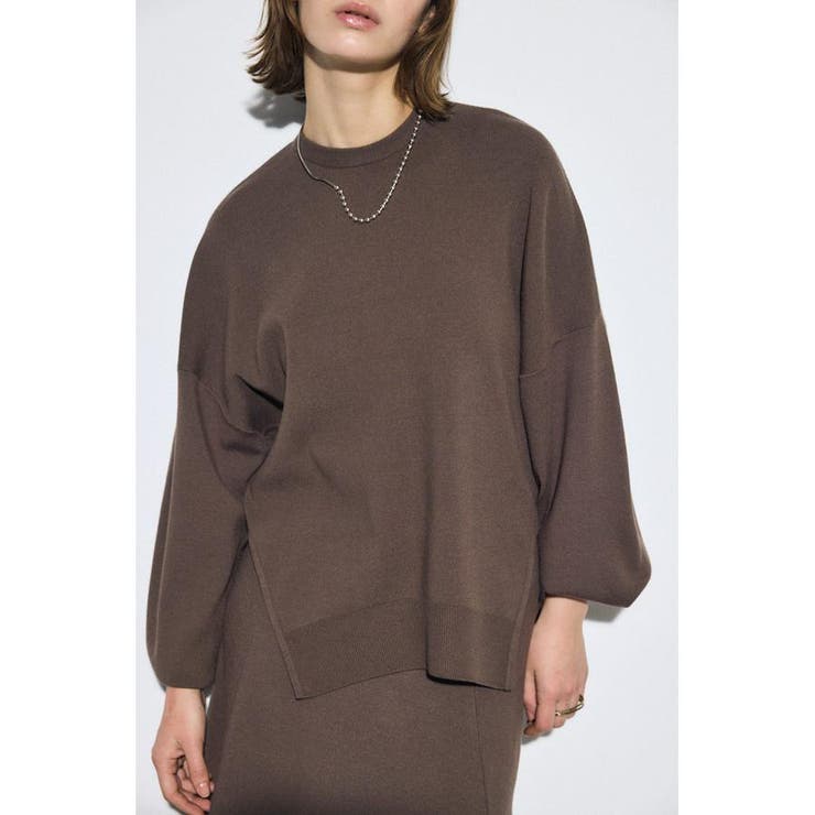 裾スリットニュアンスニットトップス | AZUL BY MOUSSY | 詳細画像10 