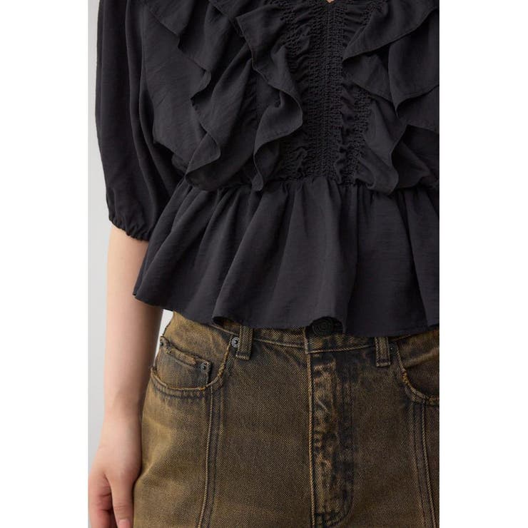 ラッフルショルダーブラウス | AZUL BY MOUSSY | 詳細画像25 
