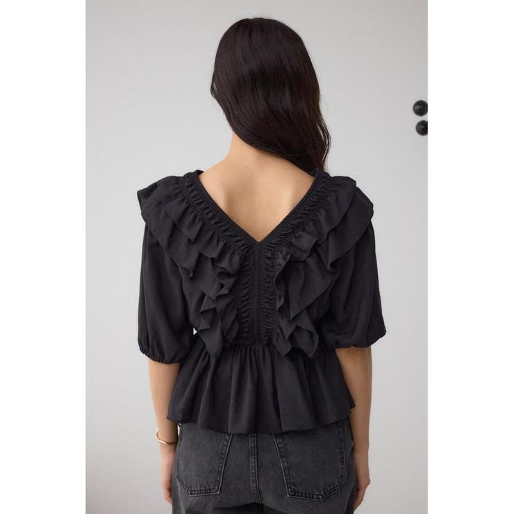 ラッフルショルダーブラウス | AZUL BY MOUSSY | 詳細画像27 