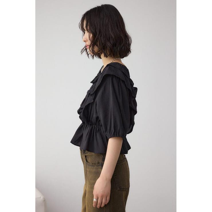 ラッフルショルダーブラウス | AZUL BY MOUSSY | 詳細画像20 