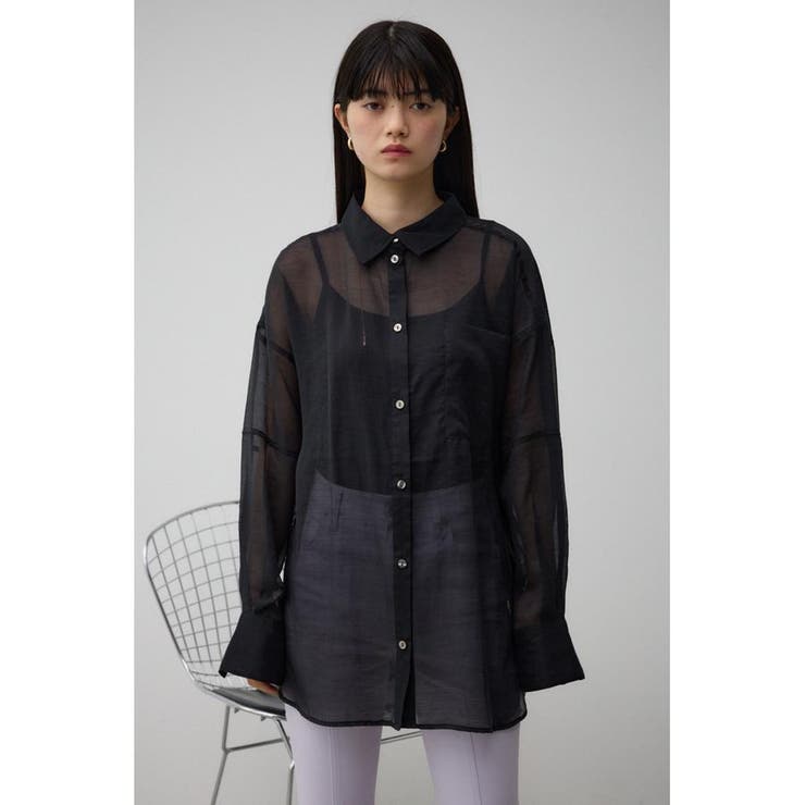AZUL BY MOUSSY | バックスリットシアーオーバーシャツ (シャツ