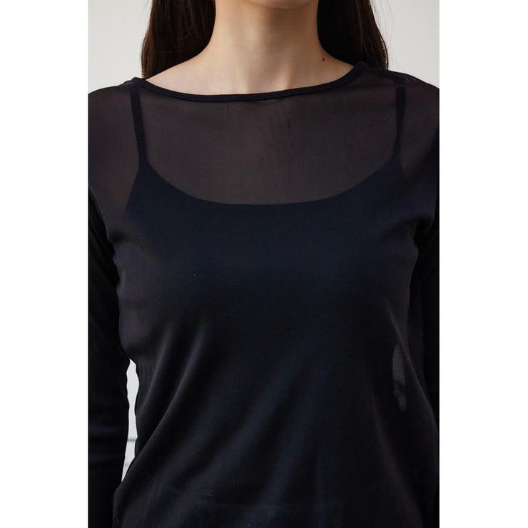 バックスリットシアーロングトップス | AZUL BY MOUSSY | 詳細画像19 