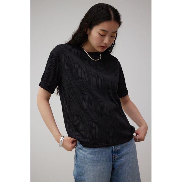 ソリッドテクスチャボクシーTシャツ | AZUL BY MOUSSY | 詳細画像12 