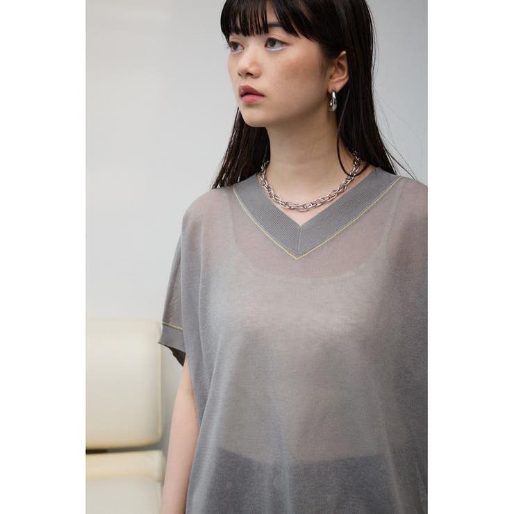 シアーワイドルーズニット | AZUL BY MOUSSY | 詳細画像31 