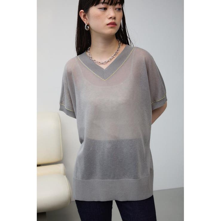 シアーワイドルーズニット | AZUL BY MOUSSY | 詳細画像32 