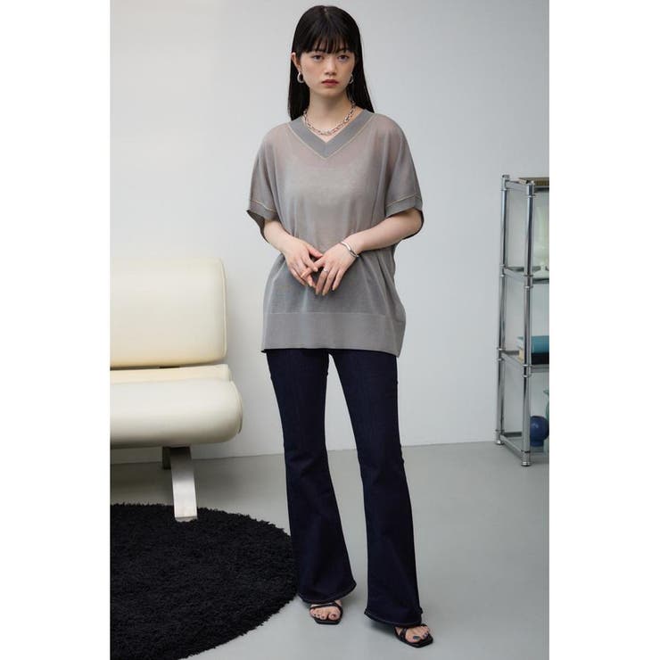 シアーワイドルーズニット | AZUL BY MOUSSY | 詳細画像33 