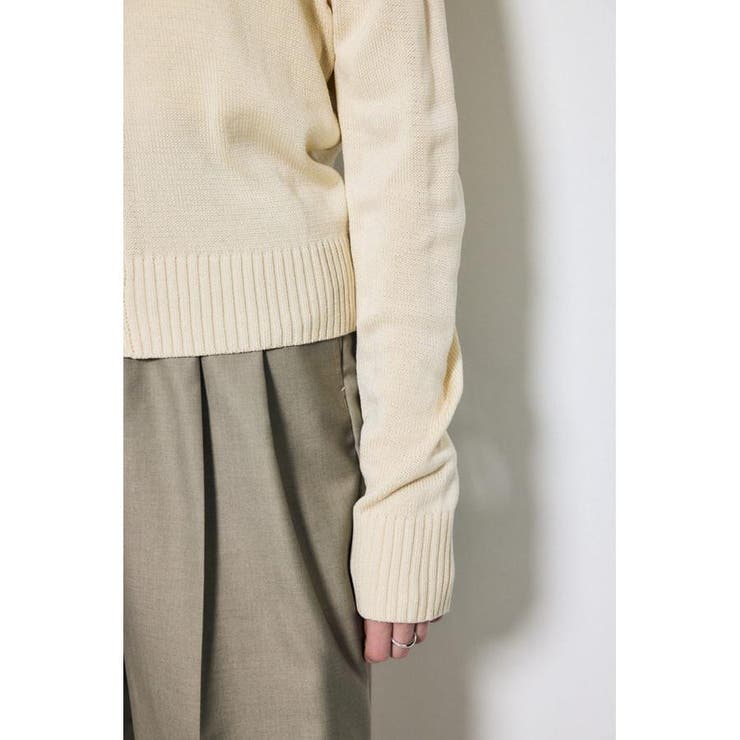 リネンタッチクルーネックニットカーディガン | AZUL BY MOUSSY | 詳細画像10 