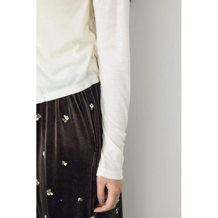 フロントギャザーレイヤードカットカーディガン | AZUL BY MOUSSY | 詳細画像10 