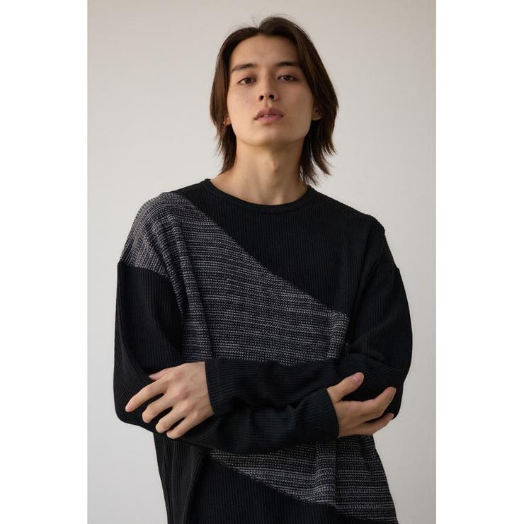 ヘビーワッフルバイカラートップス | AZUL BY MOUSSY | 詳細画像14 