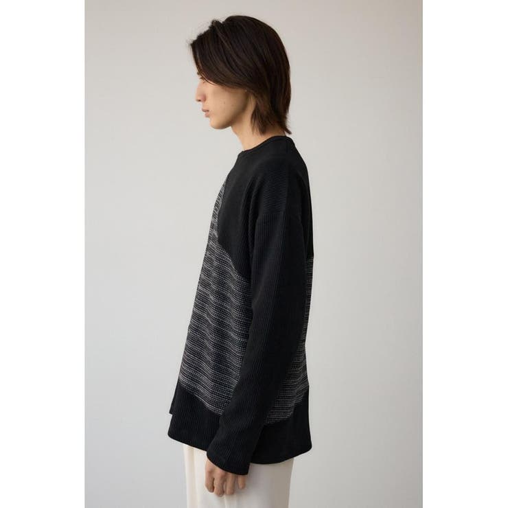 ヘビーワッフルバイカラートップス | AZUL BY MOUSSY | 詳細画像18 
