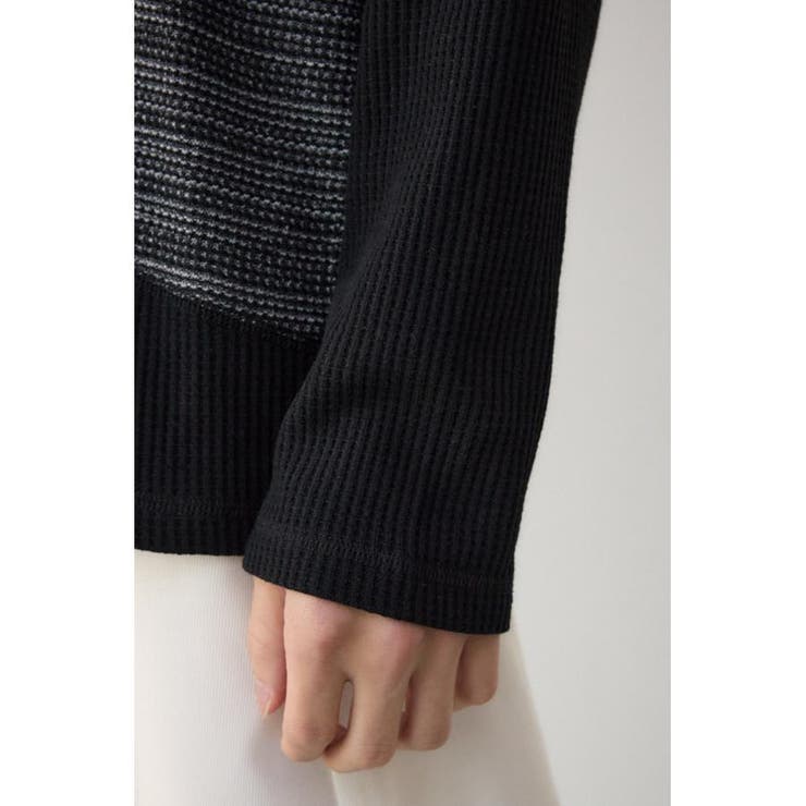 ヘビーワッフルバイカラートップス | AZUL BY MOUSSY | 詳細画像22 
