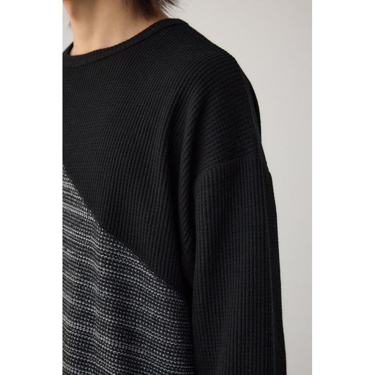 ヘビーワッフルバイカラートップス | AZUL BY MOUSSY | 詳細画像21 
