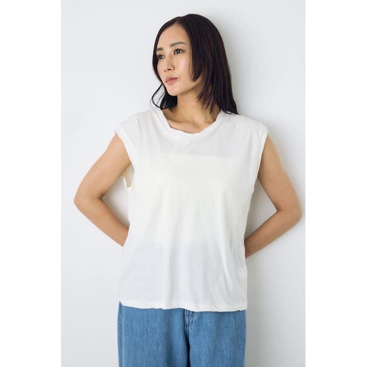 O/WHT1 | ドライタッチツイストネックタンクトップ | AZUL BY MOUSSY