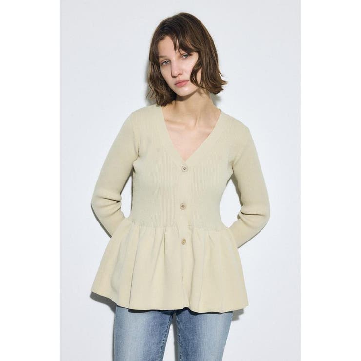 ペプラムカーディガン | AZUL BY MOUSSY | 詳細画像1 