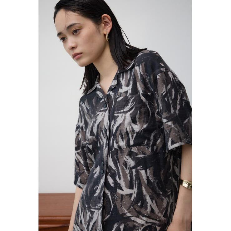 キカガクガラカイキンシャツ | AZUL BY MOUSSY | 詳細画像1 