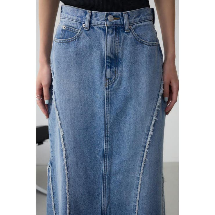 AZUL DENIM フリンジ切替デニムスカート[品番：AZLW0023108]｜AZUL BY