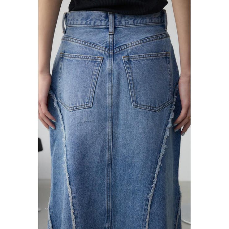 AZUL DENIM フリンジ切替デニムスカート | AZUL BY MOUSSY | 詳細画像9 