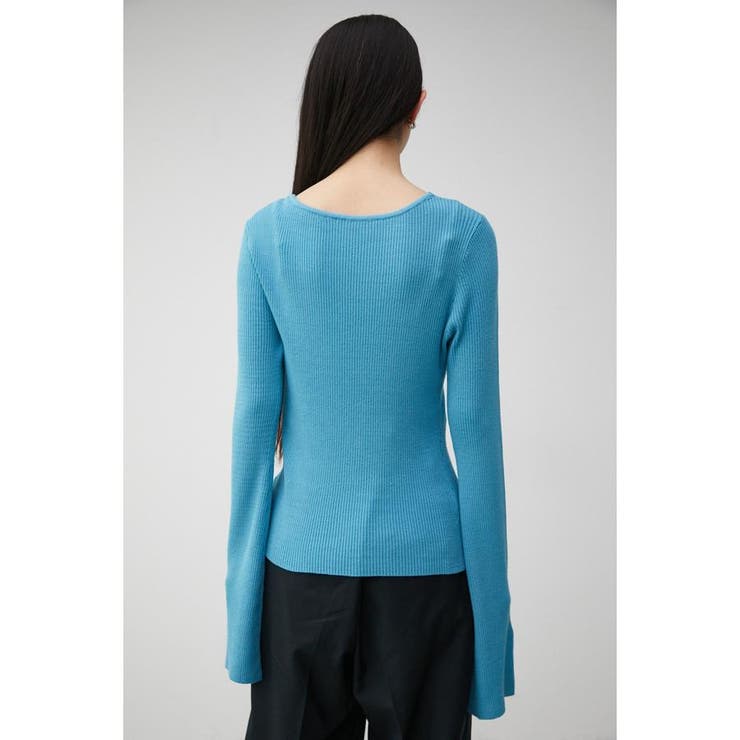 2WAY SLEEVE BUTTON RIB KNIT[品番：AZLW0020594]｜AZUL BY