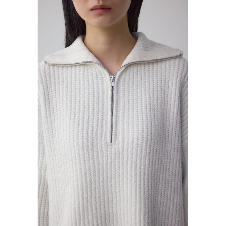 ラメベロアハーフZIPニットトップス | AZUL BY MOUSSY | 詳細画像7 