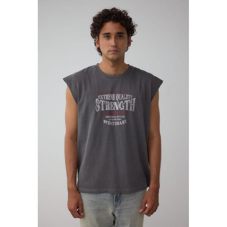 ピグメントグラフィックノースリーブトップス | AZUL BY MOUSSY | 詳細画像15 